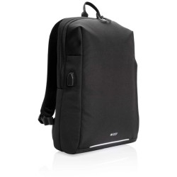 RFID USB batoh na 15,6 notebook Swiss Peak z RPET AWARE