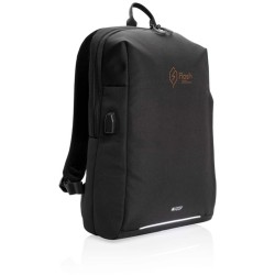 RFID USB batoh na 15,6 notebook Swiss Peak z RPET AWARE