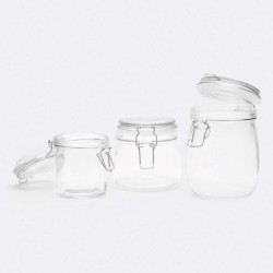 Skleněná skladovací nádoba CLICKY S, kapacita cca. 280 ml