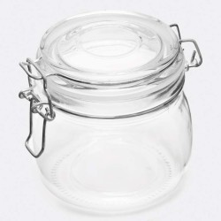 Skleněná skladovací nádoba CLICKY M, kapacita cca. 500 ml