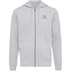 Mikina na zip s kapucí Iqoniq Abisko z recykl. bavlny