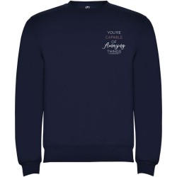 Clasica unisex svetr s výstřihem crewneck