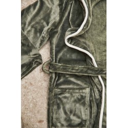 Luxusní župan VINGA Louis z plyšového RPETu velikost L-XL