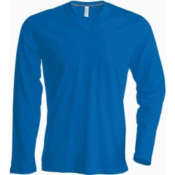 Pánské tričko dl.rukáv V-neck