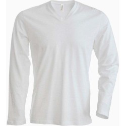Pánské tričko dl.rukáv V-neck