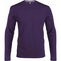 Pánské tričko dl.rukáv V-neck