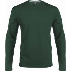 Pánské tričko dl.rukáv V-neck