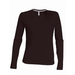 Dámské tričko dl.rukáv V-neck