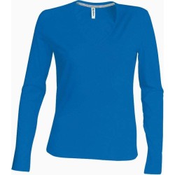 Dámské tričko dl.rukáv V-neck