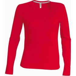 Dámské tričko dl.rukáv V-neck