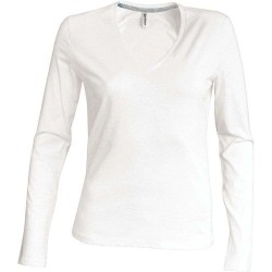 Dámské tričko dl.rukáv V-neck