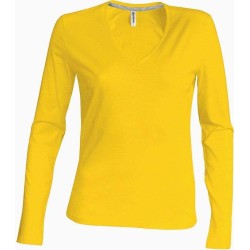 Dámské tričko dl.rukáv V-neck