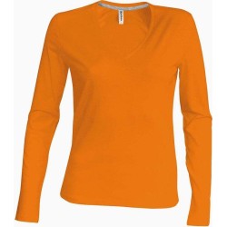 Dámské tričko dl.rukáv V-neck