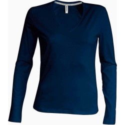 Dámské tričko dl.rukáv V-neck
