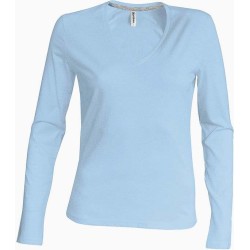 Dámské tričko dl.rukáv V-neck