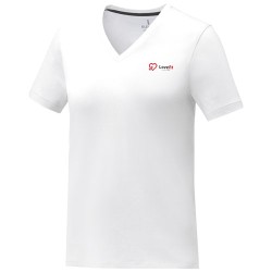 Dámské tričko s krátkým rukávem a výstřihem do V Somoto