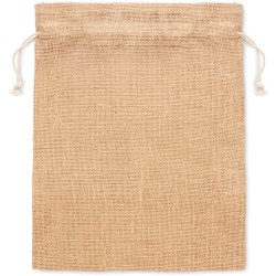 Jute medium Střední dárkový jutový pytlík