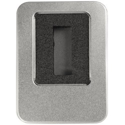 Velká kovová krabička s vložkou na menší flash disk