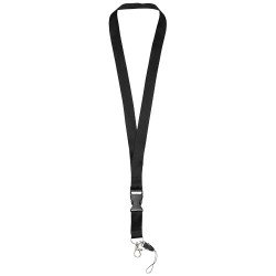 Lanyard Sagan s odpojitelnou přezkou, s držákem na telefon