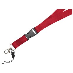 Lanyard Sagan s odpojitelnou přezkou, s držákem na telefon
