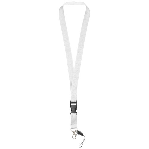 Lanyard Sagan s odpojitelnou přezkou, s držákem na telefon
