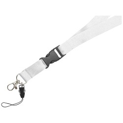 Lanyard Sagan s odpojitelnou přezkou, s držákem na telefon