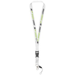 Lanyard Sagan s odpojitelnou přezkou, s držákem na telefon