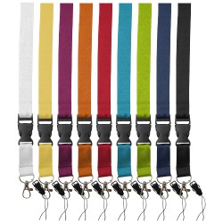 Lanyard Sagan s odpojitelnou přezkou, s držákem na telefon