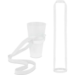 Šňůrka na krk s držákem na pití