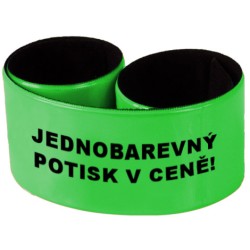 Široký reflexní náramek 34 cm  vč. 1 barevného potisku