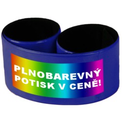 Reflexní náramek 25 cm vč. plnobarevného potisku