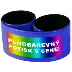 Široký reflexní náramek 34 cm  vč. plnobarevného potisku