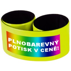 Široký reflexní náramek 34 cm  vč. plnobarevného potisku