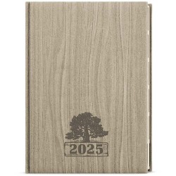Denní diář - Ctirad s výsekem - wood - A5 - hnědá