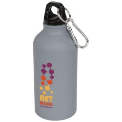 Matová sportovní láhev Oregon 400 ml s karabinkou
