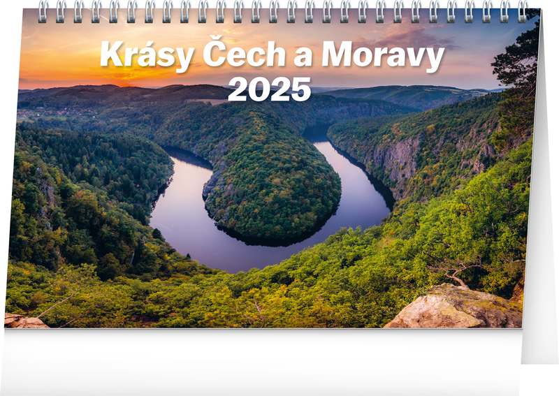 Stolní kalendář Krásy Čech a Moravy 2024, 23,1 x 14,5 cm