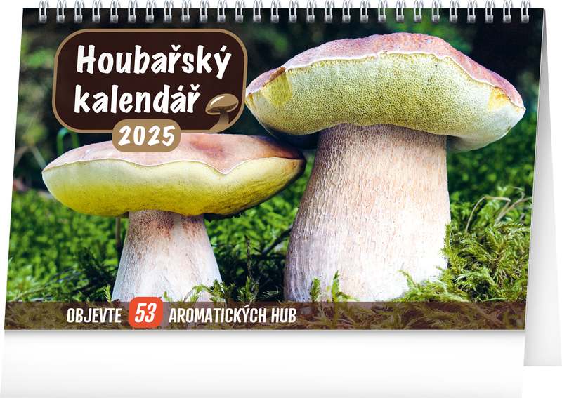 Stolní Houbařský kalendář 2024, 23,1 x 14,5 cm
