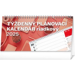Stolový kalendár Plánovací riadkový 2024, 25 x 12,5 cm