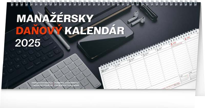 Stolový kalendár Manažérsky daňový 2024, 33 x 14,5 cm