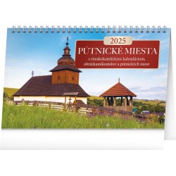 Stolový kalendář Pútnické miesta 2024, 23,1 x 14,5 cm