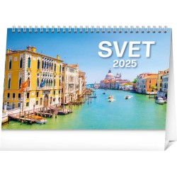 Stolový kalendár Svet 2024, 23,1 x 14,5 cm