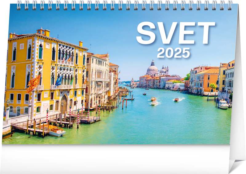 Stolový kalendár Svet 2024, 23,1 x 14,5 cm