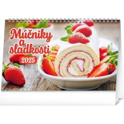 Stolový kalendár Múčniky a sladkosti 2024, 23,1 x 14,5 cm