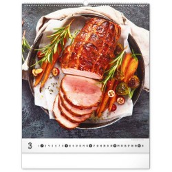 Nástěnný kalendář Gourmet 2024, 48 x 56 cm