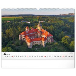 Nástěnný kalendář Panoramata Česka 2024, 48 x 33 cm