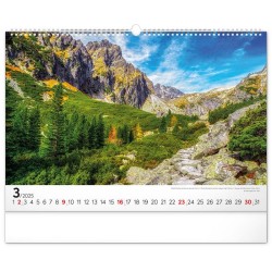 Nástenný kalendár Magické Tatry 2024, 48 x 33 cm