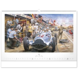 Nástěnný kalendář Oldtimers - Václav Zapadlík 2024, 64 x 42 cm