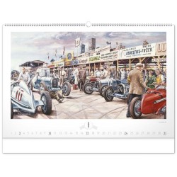 Nástěnný kalendář Oldtimers - Václav Zapadlík 2024, 64 x 42 cm