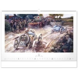 Nástěnný kalendář Oldtimers - Václav Zapadlík 2024, 64 x 42 cm
