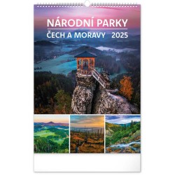 Nástěnný kalendář Národní parky Čech a Moravy 2024, 33 x 46 cm